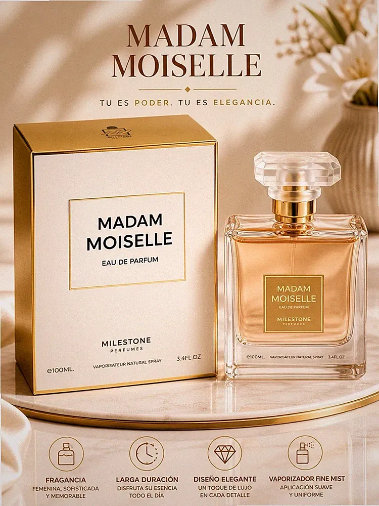 Milestone Perfumes Madam Moiselle Eau de Parfum Spray 100ml Long Lasting Elegant